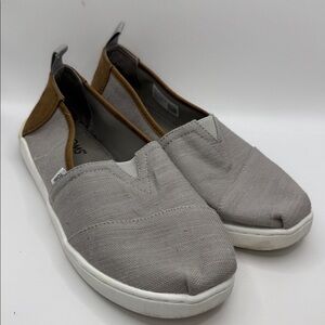 TOMS Gray Slip-On Loafers